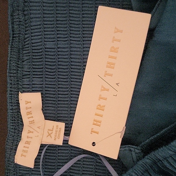 Thirty Thirty Teal Babydoll Full Sleeve Lined Mini Dress - Size XL - Picture 9 of 14